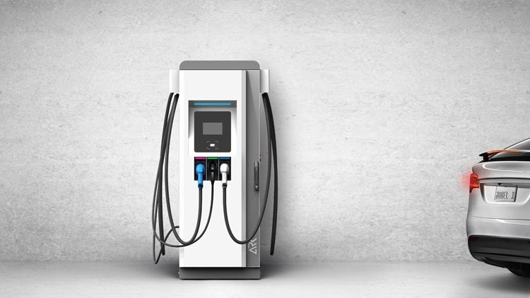 Scalable DC Fast Charger 60KW 150kw With Chademo CCS EV Charger Integrated AC DC