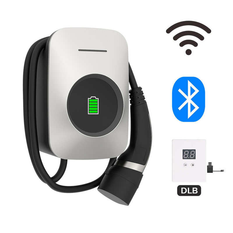 Type 2 Type1 Plug 32A EV Charging Station Wall mounting IEC 61851