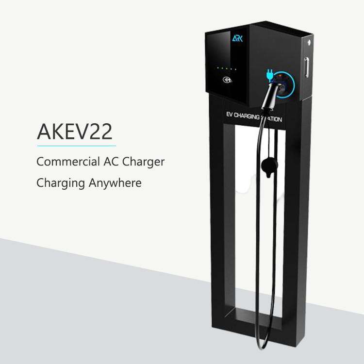 Commercial Wallbox 22kw Fast EV Charger For Electric Vehicle Charging Station
