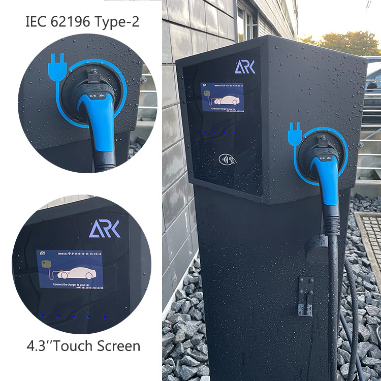 Ocpp1.6J 3phase Type2 Wall Box EV Charger 22kw With Pillar