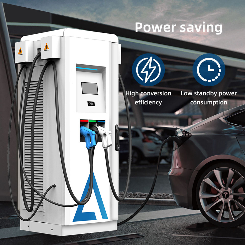 High Power Efficient Metal Enclosure DC EV Charger with CCS CHAdeMO