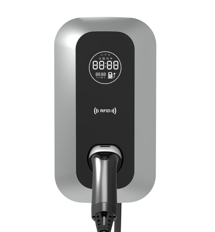 Robust 7kW AC EV Charging Station with 10 Protection Functions and -25°C to +50°C Operating Range