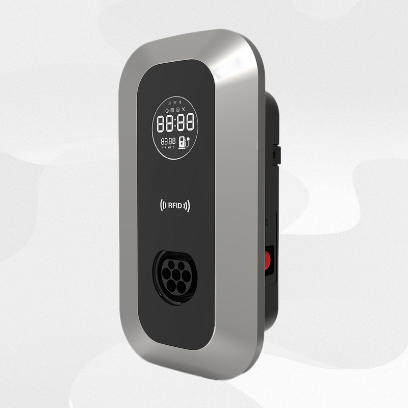 7kW AC Type-2 Bluetooth Smart EV Charging Station with IEC 61851-22 & CE Certification