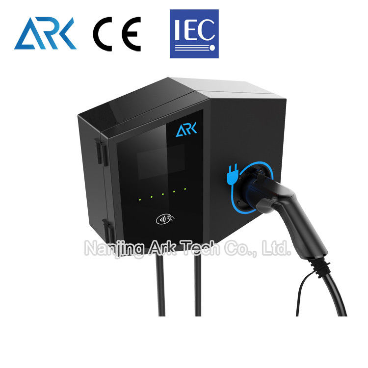 7KW Single Gun 230V IEC 62196 Commercial EV Charger