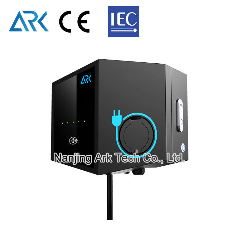 RFID And LCD Display 400V Wallbox Commercial EV Charger