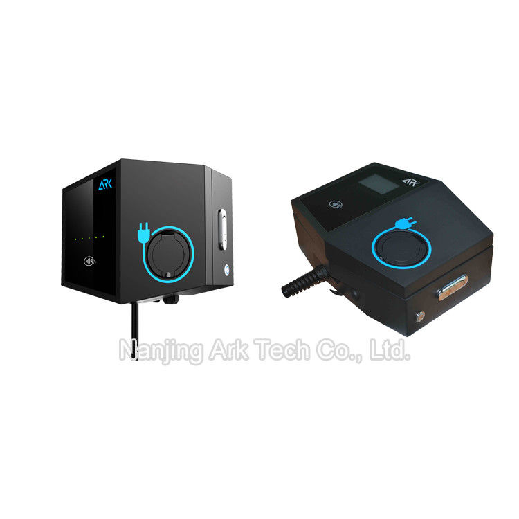 RFID WiFi Connection Wall Mounted EV Charger Point , 400V 3 Phase Car Charging Point