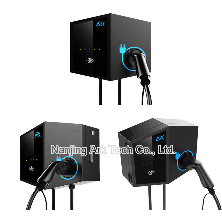 22KW 32A WIFI 4G RFID Electric Car Wallbox Charger Type 2 Cable