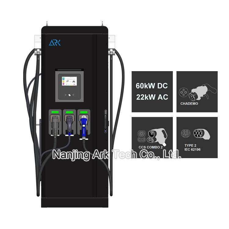120KW Three Plug Fast Charging Stations For Electric Cars OCPP