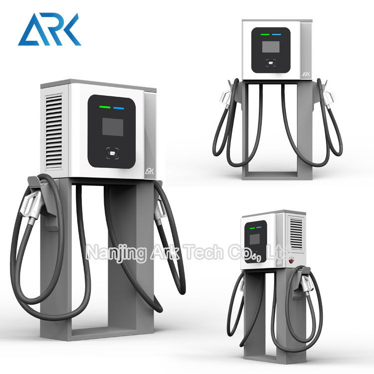 30KW 400V IP54 DC Electric Car Charging Stations 7 Inch Display And Unique UI