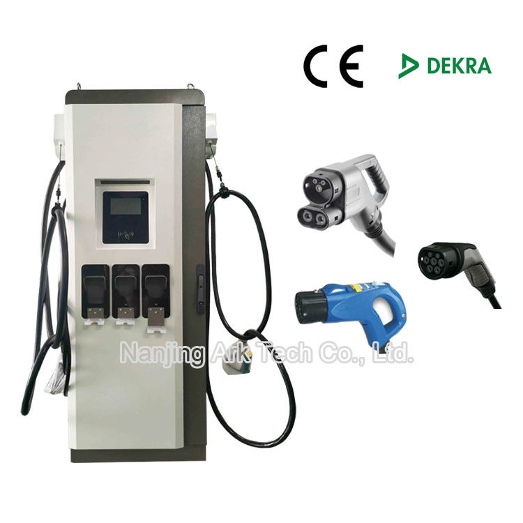 Commercial CCS Fast EV Charging Station 60kw 150kw With Three Connectors