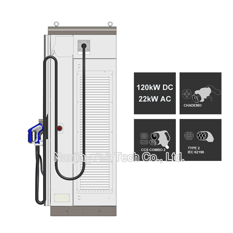 Ground Mount Chademo CCS 60KW EV Fast Charging Stations