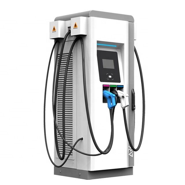 Steel Commercial EV Charger 150kw DC RFID OCPP CCS Chademo Type 2 Level 3