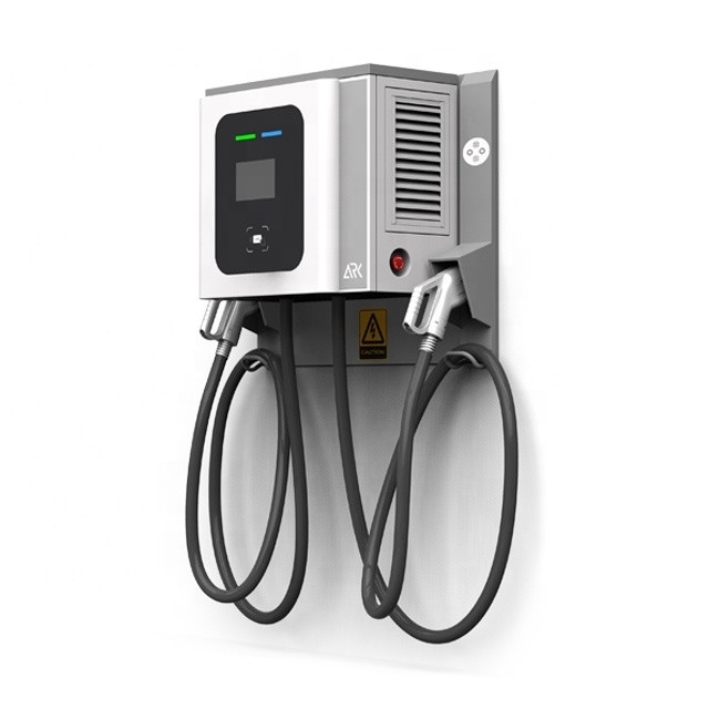 Commercial DC Fast EV Charger 40kW With CCS-2 CHAdeMO Dual Connectors